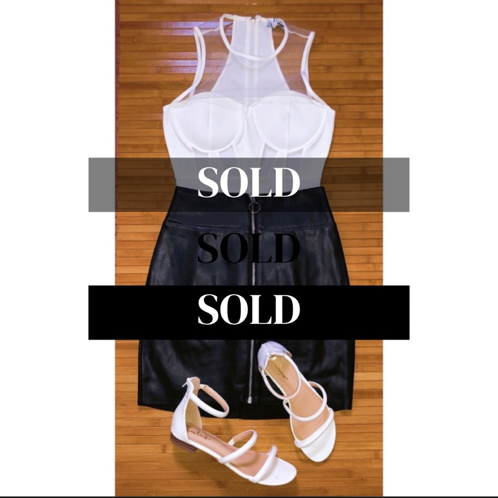 ⛔️SOLD⛔️Mesh Bustier Bodysuit